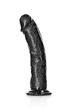 RealRock Curved Realistic Dildo 7 Inch Black