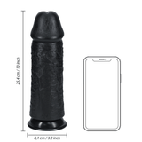 RealRock Extra Thick Dildo 10 Inch Black