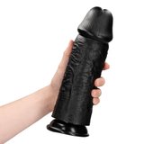 RealRock Extra Thick Dildo 10 Inch Black