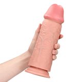 RealRock Extra Thick Dildo 10 Inch Light