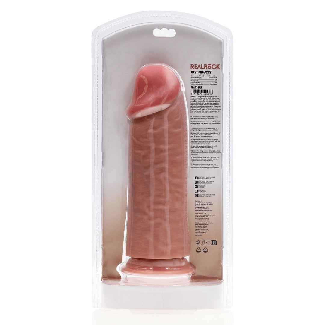 RealRock Extra Thick Dildo 10 Inch Light