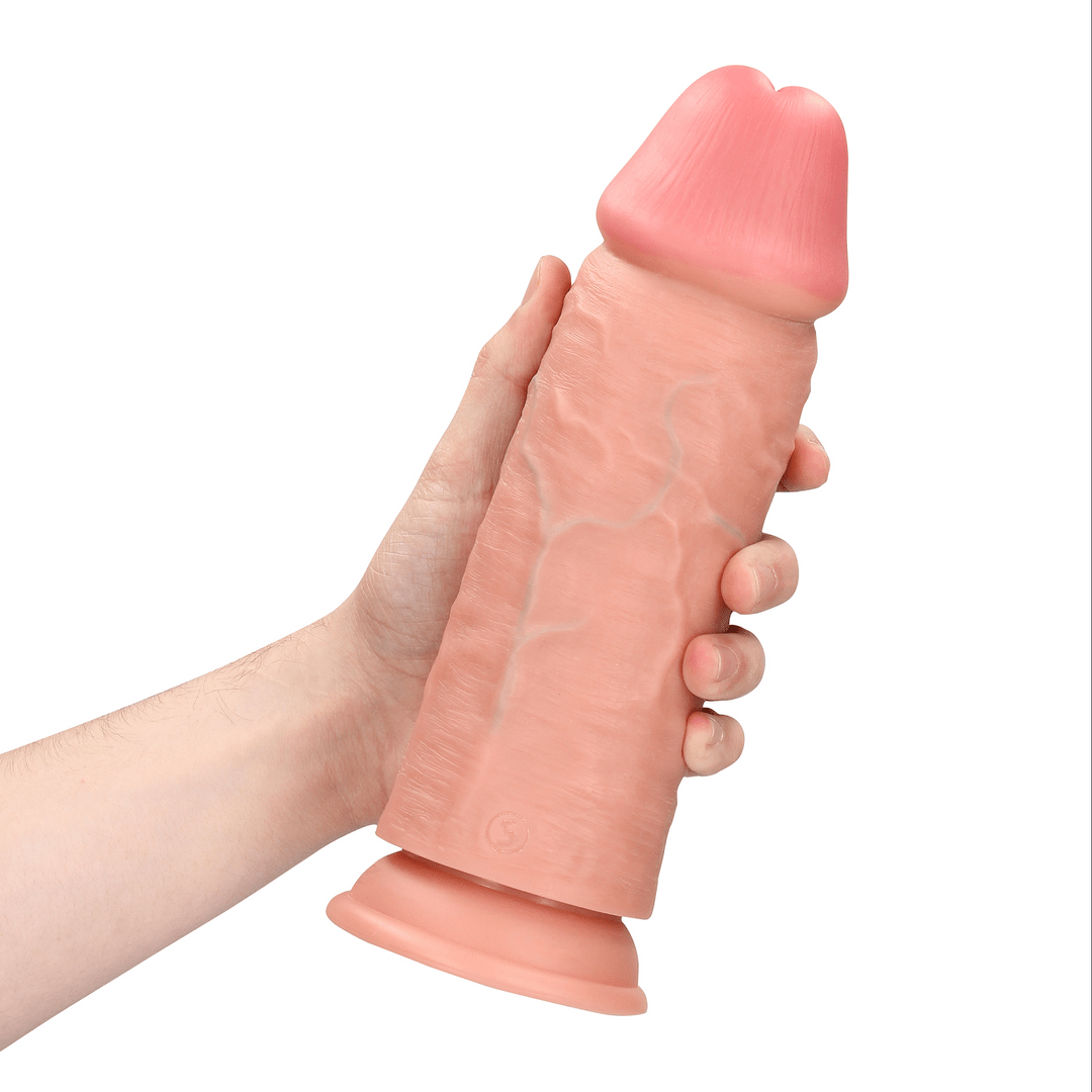 RealRock Extra Thick Dildo 9 Inch Light