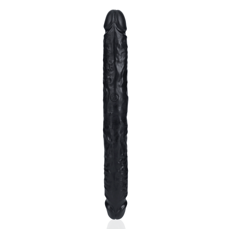RealRock Straight Slim Double Ended Dildo 12 Inch Black
