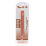 RealRock Straight Slim Double Ended Dildo 12 Inch Light