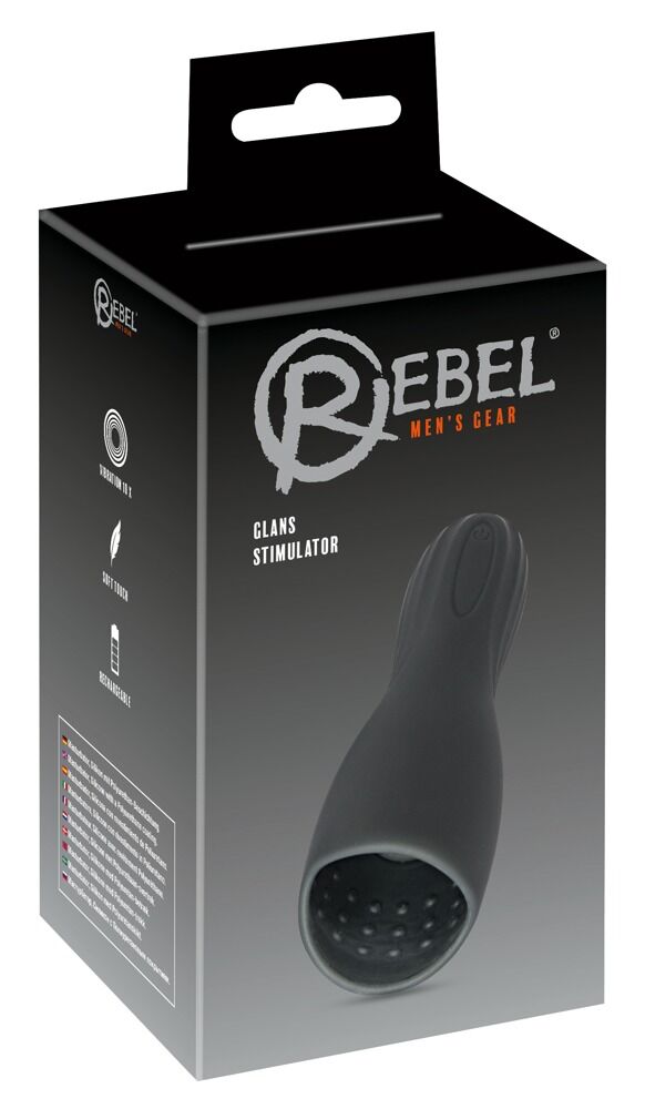 Rebel Glans Stimulator Masturbator Black