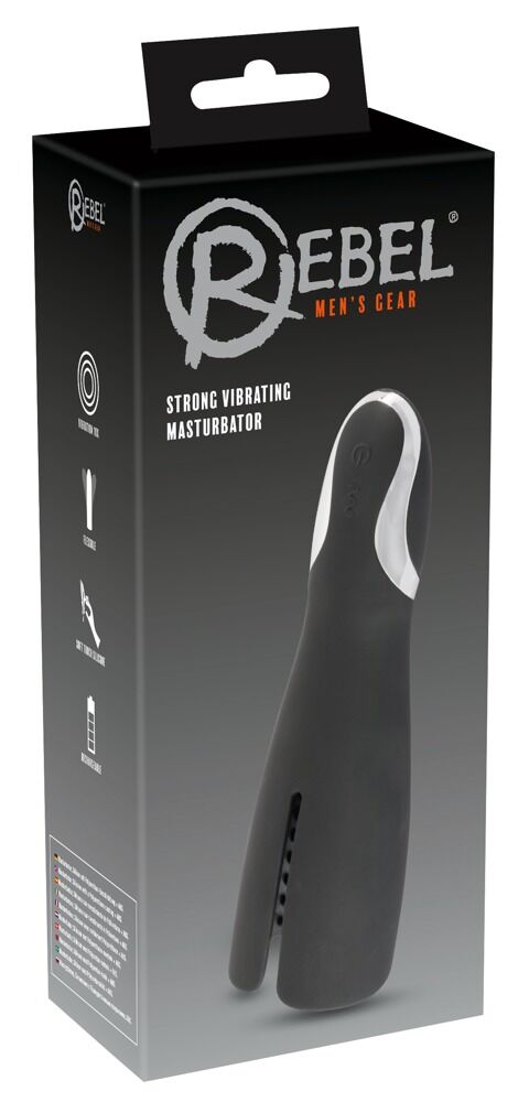 Rebel Strong Vibrating Head Massager Masturbator Black