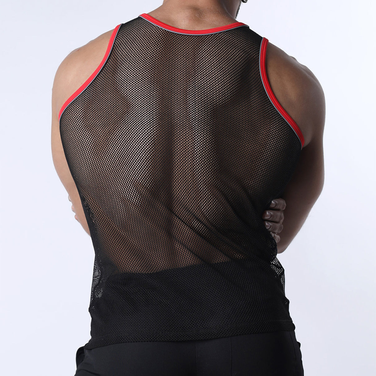Cellblock 13 Chain Reaction Mesh Tank Top Red