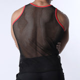 Cellblock 13 Chain Reaction Mesh Tank Top Red