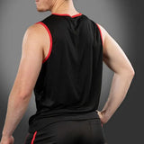 Mr S Leather Baller Tank Top Red