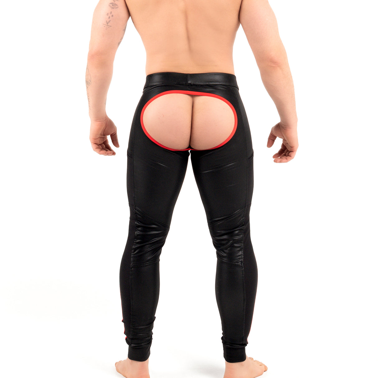 ROK Kinky Open Pants Black Red