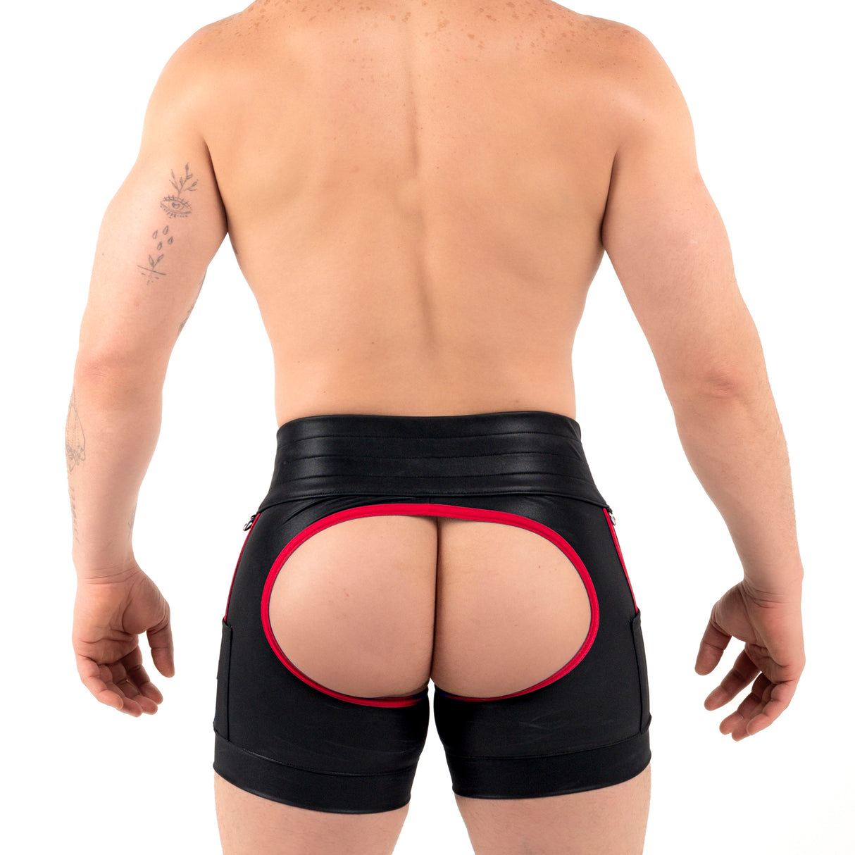 ROK Kinky Chap Short Black Red