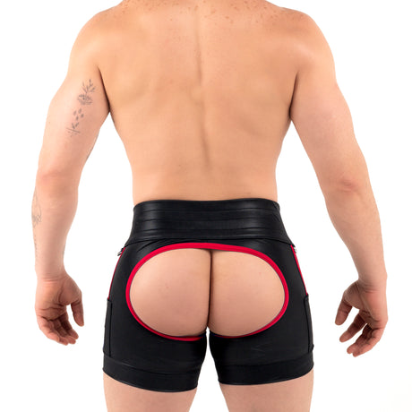 ROK Kinky Chap Short Black Red