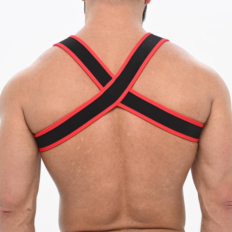 Spartas Zeus Neo Chest Harness Black Red