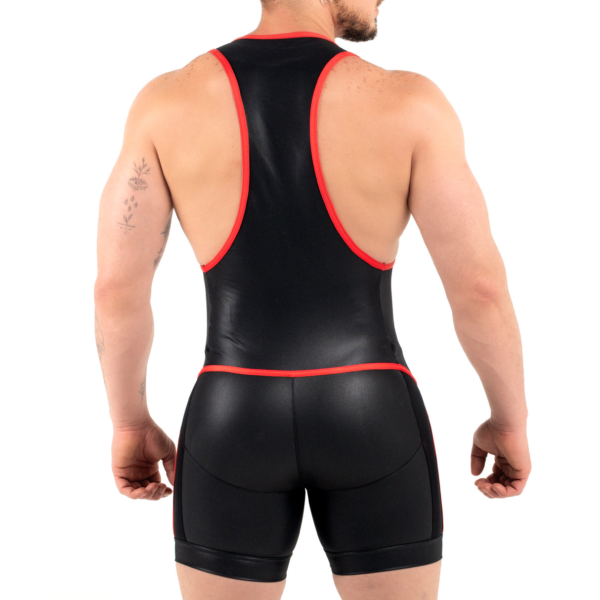 ROK Kinky Close Wrestler Singlet Black Red