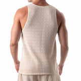 Leader Resort Knit Tank Top Cream