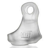 Hunkyjunk REVSLING Vibe Cock & Ball Sling Clear Ice