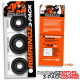 Oxballs RimRingz Cock Rings 3 Pack Black