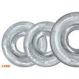 Oxballs RimRingz Cock Rings 3 Pack Clear
