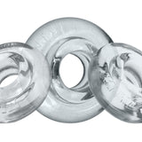 Oxballs RimRingz Cock Rings 3 Pack Clear