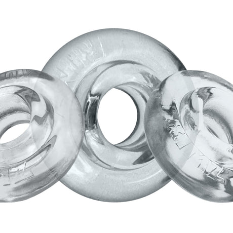 Oxballs RimRingz Cock Rings 3 Pack Clear