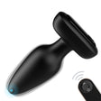 Command Vibrating Silicone Butt Plug Black