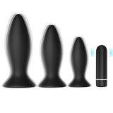 Command Silicone Trio Butt Plug Set with Vibrating Bullet