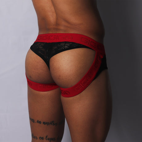 Gigo Romantic Jock Thong Black