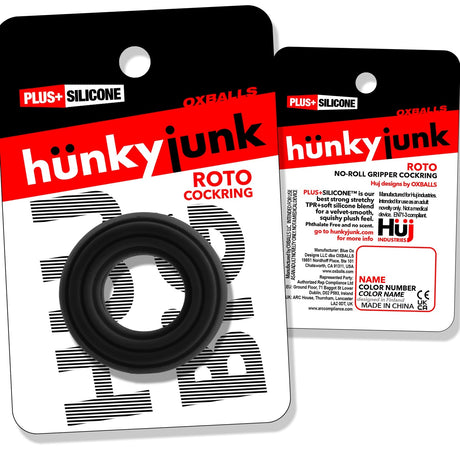 Hunkyjunk ROTO Cockring Black Fog