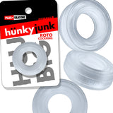 Hunkyjunk ROTO Cockring Clear Steam