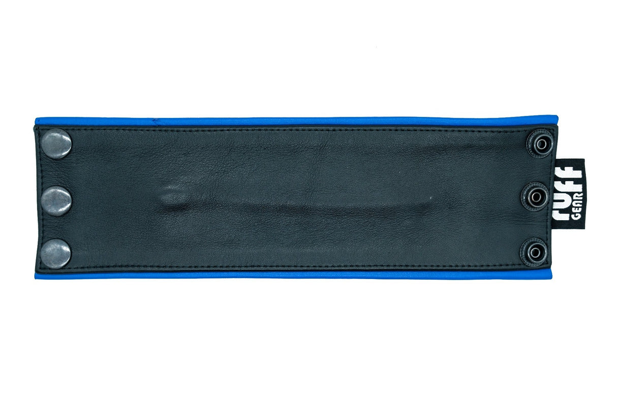 ruff GEAR Double Tone Leather Wrist Strap Wallet Blue Black