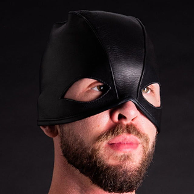 ruff GEAR Leather Executioner Hood Black - FETCH