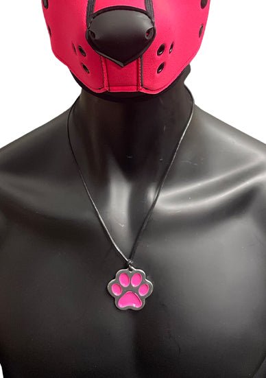 ruff GEAR Puppy Paw Dog Tag Pink