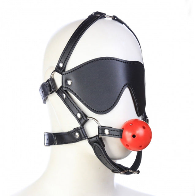 ruff GEAR Rein Harness with Breathable Ball Gag