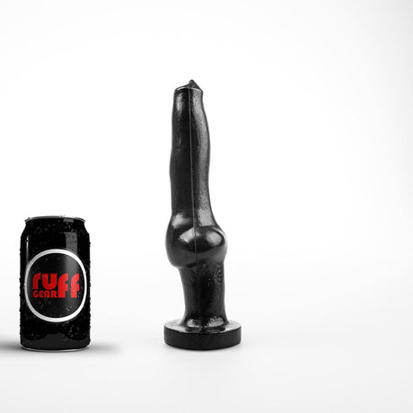 ruff GEAR Rocket Dildo with Balls 9.4 Inch Black