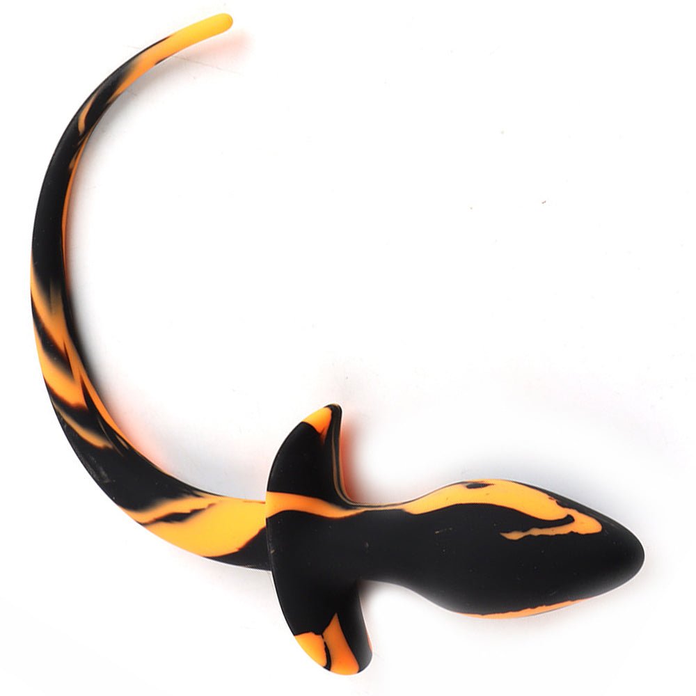 ruff GEAR Silicone Swirl Pup Tail Orange