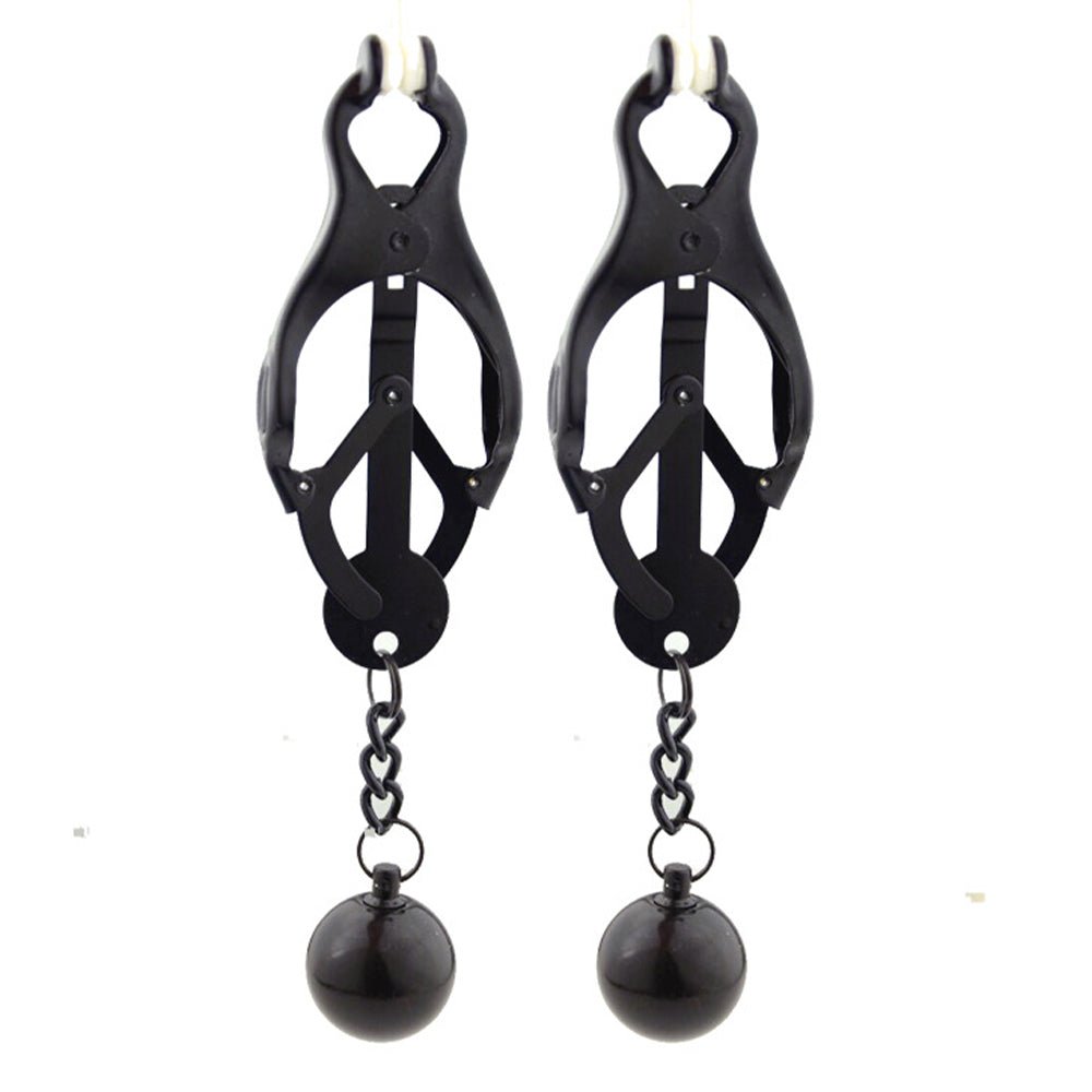 ruff GEAR Weighted Clover Nipple Clamps Black