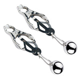 ruff GEAR Weighted Clover Nipple Clamps Silver - FETCH