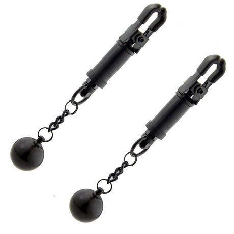 ruff GEAR Weighted Nipple Claw Clamps Black - FETCH