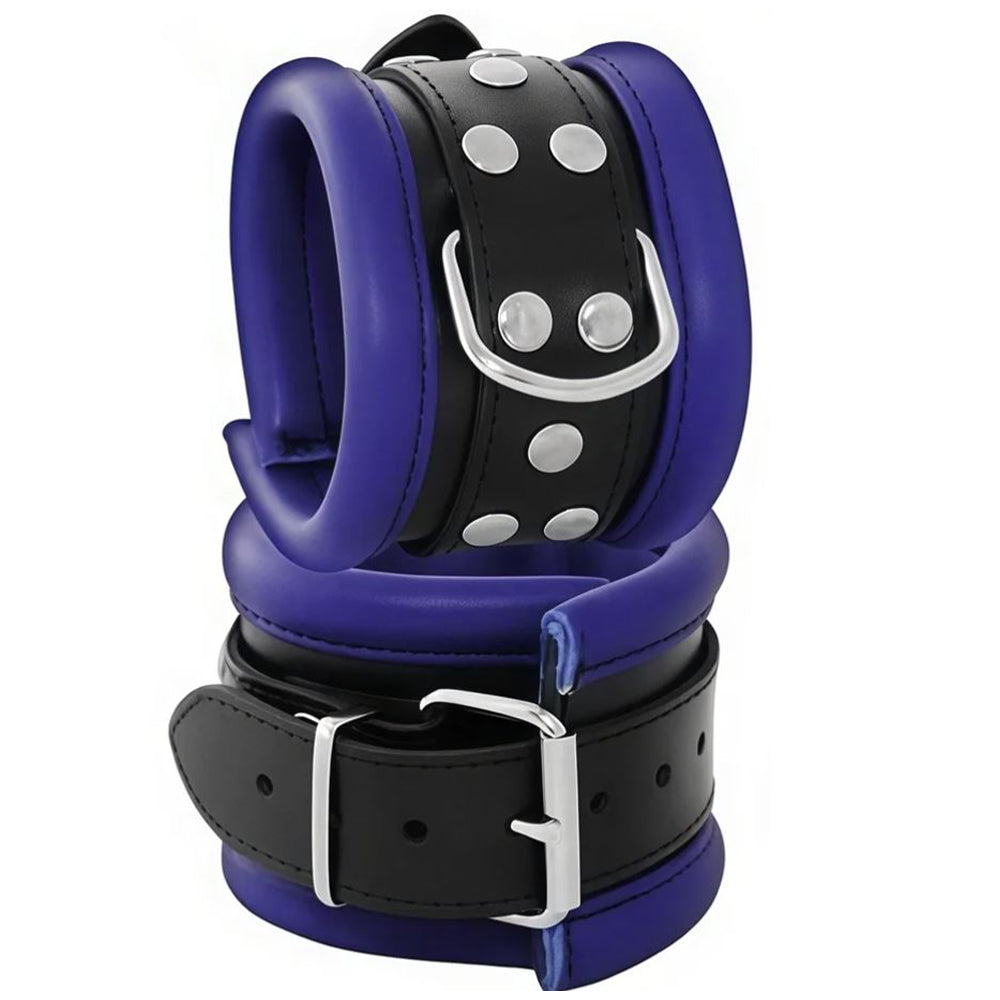 ruff GEAR Hardcore 5 Piece Leather Bondage Set Blue