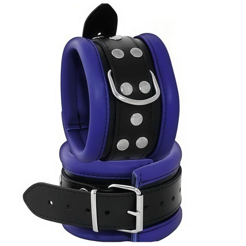 ruff GEAR Hardcore 5 Piece Leather Bondage Set Blue