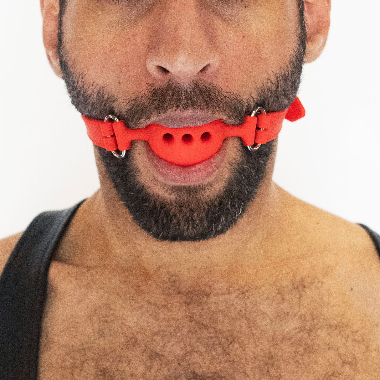 ruff GEAR Breathable Silicone Ball Gag Small Red