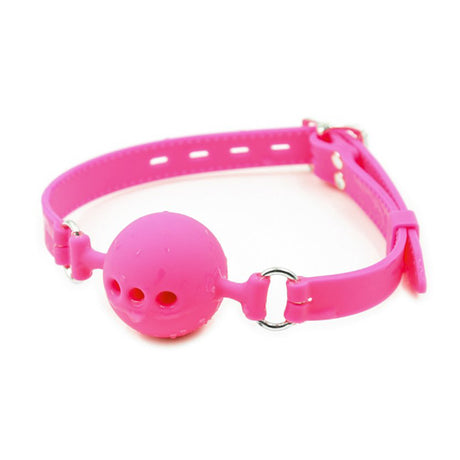 ruff GEAR Breathable Silicone Ball Gag Small Pink