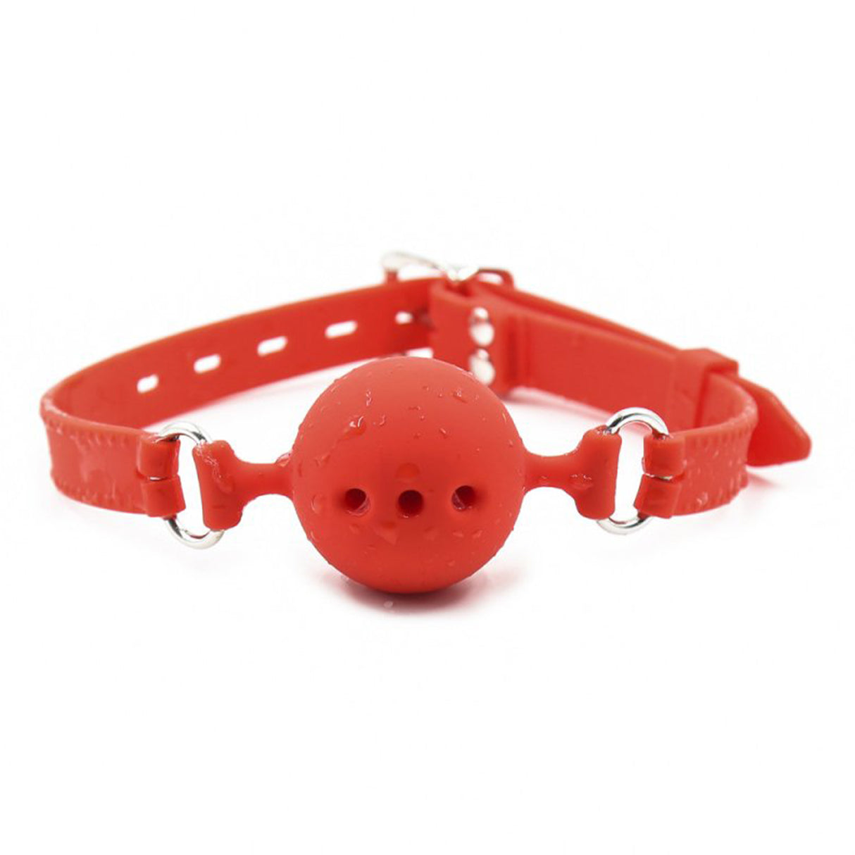 ruff GEAR Breathable Silicone Ball Gag Small Red