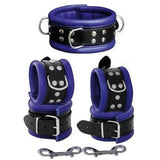ruff GEAR Hardcore 5 Piece Leather Bondage Set Blue