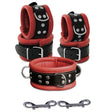 ruff GEAR Hardcore 5 Piece Leather Bondage Set Red