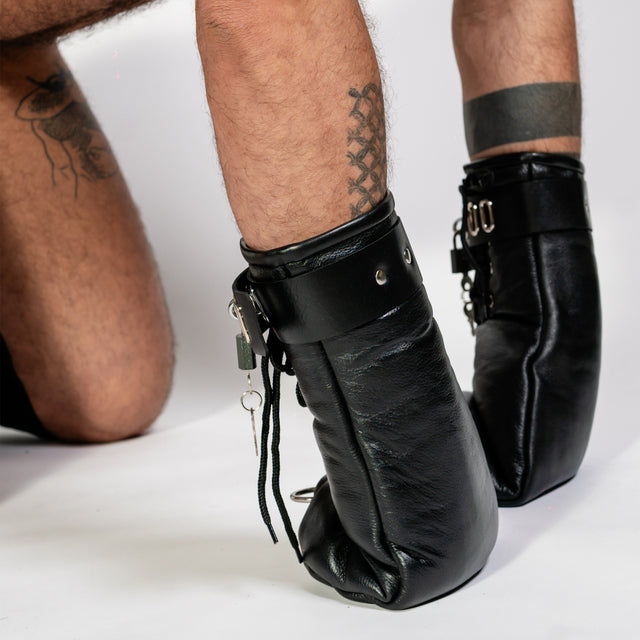 ruff GEAR Leather Bondage Mittens