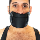 ruff GEAR Leather Locking Ball Gag