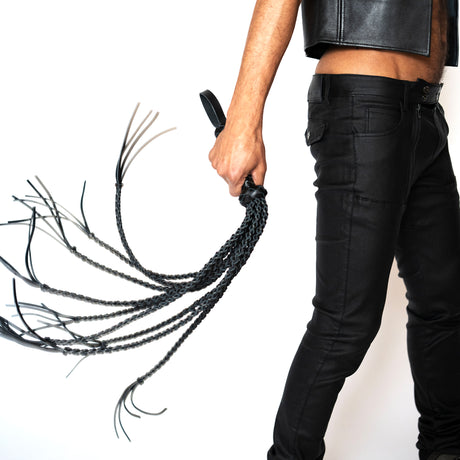 ruff GEAR Leather Tigress Flogger 32 Inch