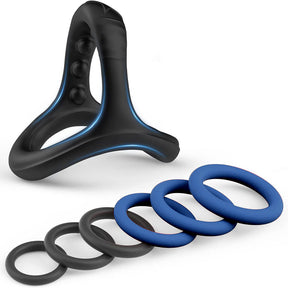ruff GEAR Limited Edition Silicone Cock & Ball Play Pack Blue