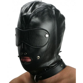 ruff GEAR Premium Leather Locking Slave Hood